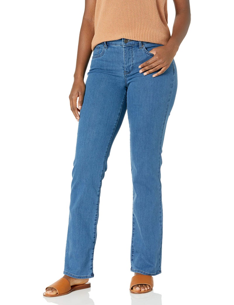 NYDJ جينز دنيم مستقيم مارلين للنساء من NYDJ، مونروفيا، 12 - Image 1